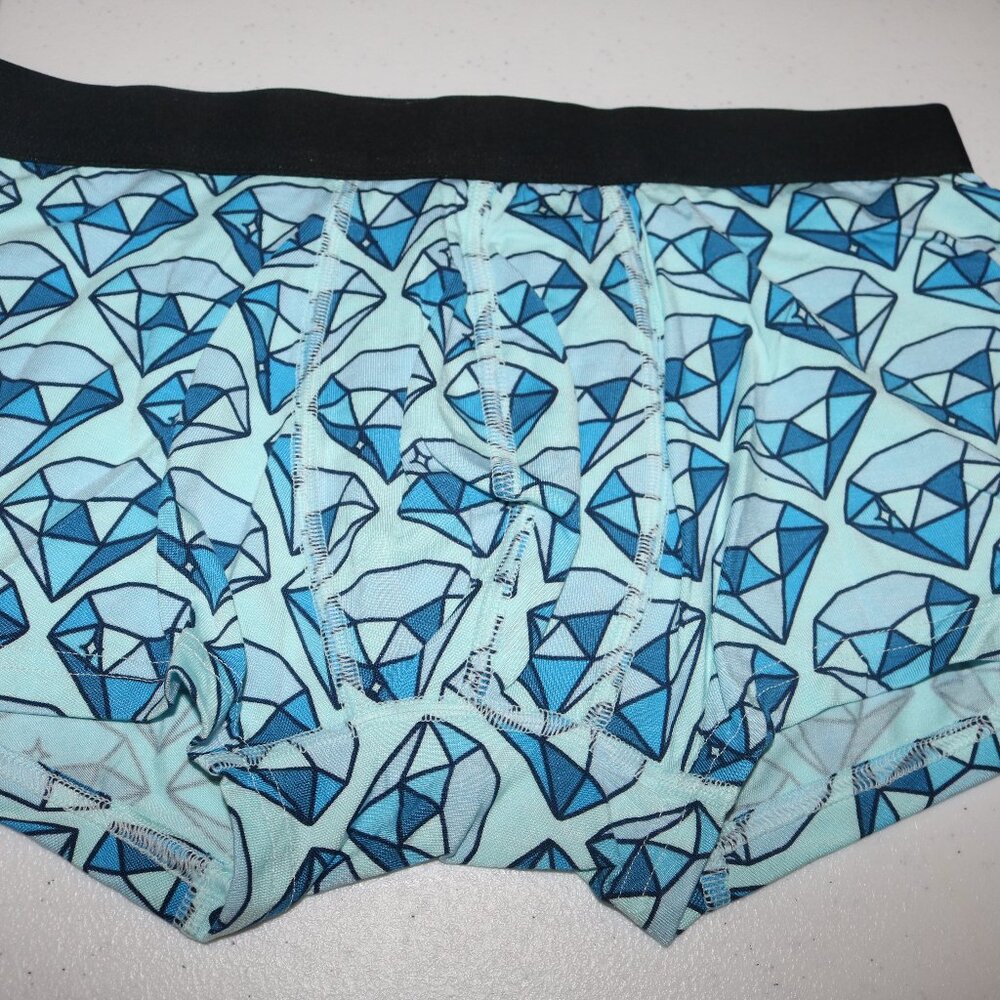 MeUndies blue gems men's Trunks size medium